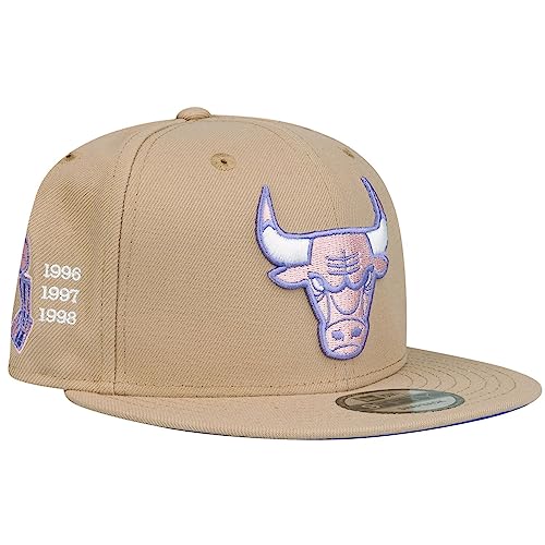 New Era 9Fifty Snapback Cap - Chicago Bulls Camel Purple von New Era