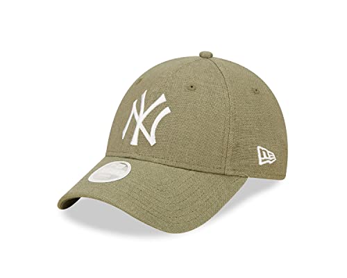New Era New York Yankees MLB Linen Olive White 9Forty Adjustable Women Cap - One-Size von New Era