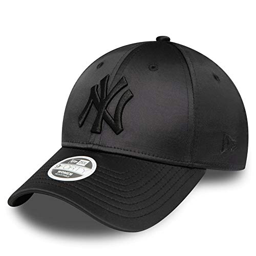 New Era 9Forty Damen Cap - Satin New York Yankees schwarz von New Era