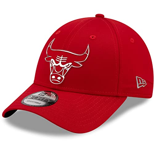 New Era 9Forty Snapback Cap - FOIL Logo Chicago Bulls rot von New Era