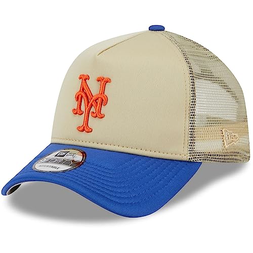 New Era 9Forty Snapback Trucker Cap - New York Mets beige von New Era