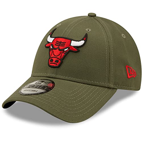New Era 9Forty Strapback Cap - NBA Chicago Bulls Oliv von New Era