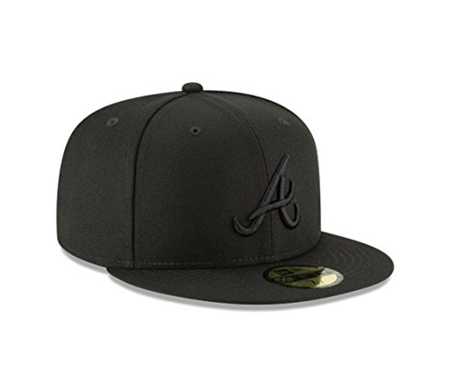 New Era Atlanta Braves MLB BASIC 59 FIFTY FITTED CAP, unisex, Schwarz , 7 1/2 von New Era