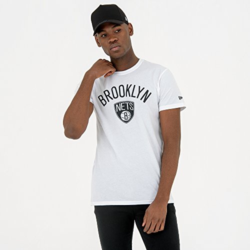 New Era Basic Shirt - NBA Brooklyn Nets weiß - 4XL von New Era
