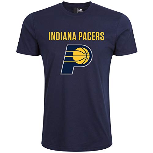 New Era - NBA Indiana Pacers Team Logo T-Shirt - Blau von New Era