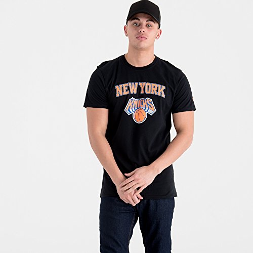 New Era - NBA New York Knicks Team Logo T-Shirt - Schwarz von New Era
