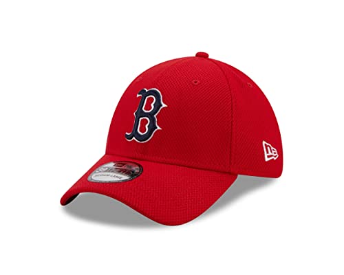 New Era Boston Red Sox Baseball Cap 39Thirty gebogener Schirm rot Teamlogo Kappe Hut Stretch - L-XL (7 1/8-7 5/8) von New Era