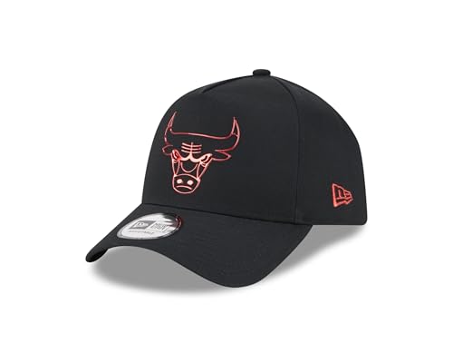 New Era Chicago Bulls Black NBA Foil Pack Black and Red 9Forty E-Frame Snapback Cap - One-Size von New Era