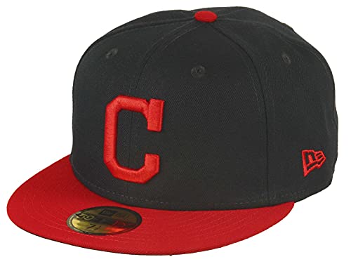 New Era Cleveland Indians MLB AC Performance Navy 59Fifty Basecap - 7 1/8-57cm (M) von New Era