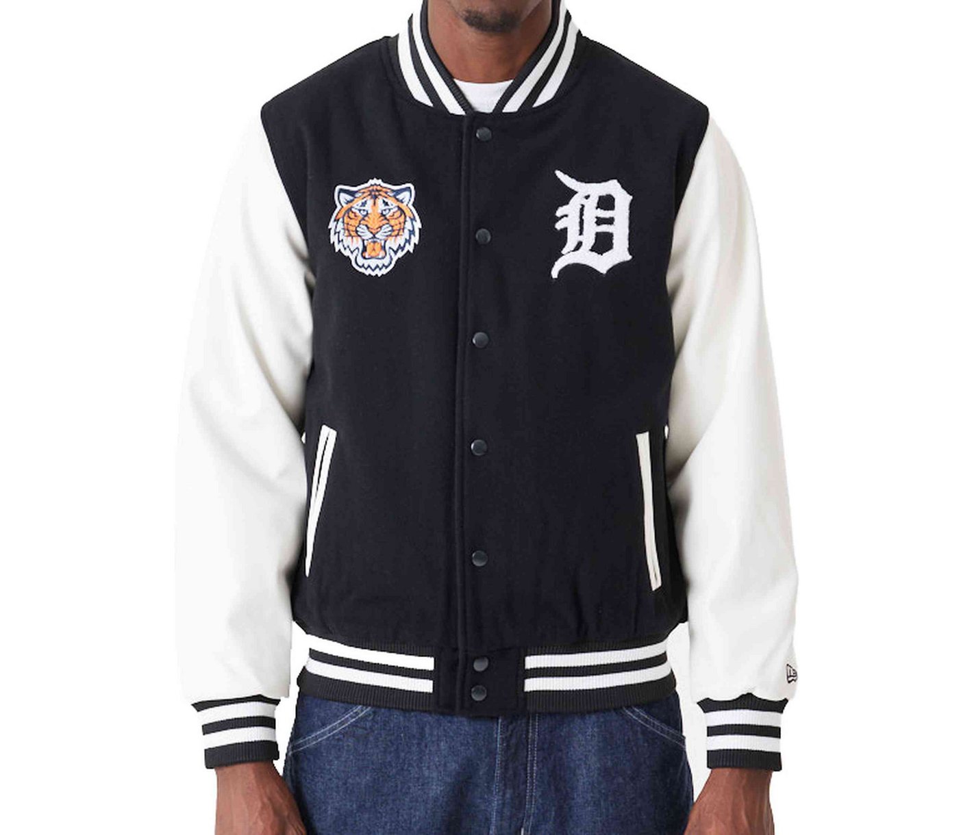 New Era Collegejacke MLB Detroit Tigers Wordmark Varsity von New Era