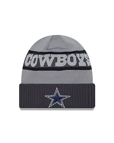 New Era Dallas Cowboys NFL 2023 Sideline Tech Knit CW Gray Beanie - One-Size von New Era