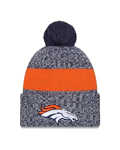New Era Denver Broncos NFL 2023 Sideline Sport Knit OTC Blue Orange Beanie - One-Size von New Era