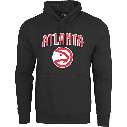 New Era - NBA Atlanta Hawks Team Logo Hoodie - Schwarz Größe XS, Farbe Schwarz von New Era