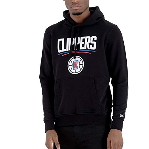 New Era - NBA Los Angeles Clippers Team Logo Hoodie - Schwarz Größe L, Farbe Schwarz von New Era