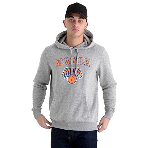 New Era - NBA New York Knicks Team Logo Hoodie - Grau Größe S, Farbe Grau von New Era