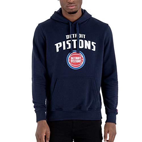 New Era - NBA Detroit Pistons Team Logo Hoodie - Blau Größe L, Farbe Blau von New Era