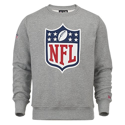 New Era Herren NFL Logo Sweatshirt, grau, m von New Era