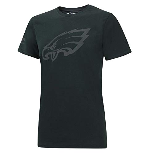 New Era Herren NFL Tonal Black Logo Tee Phieag T-Shirt Philadelphia Eagles, Schwarz, XS-S von New Era