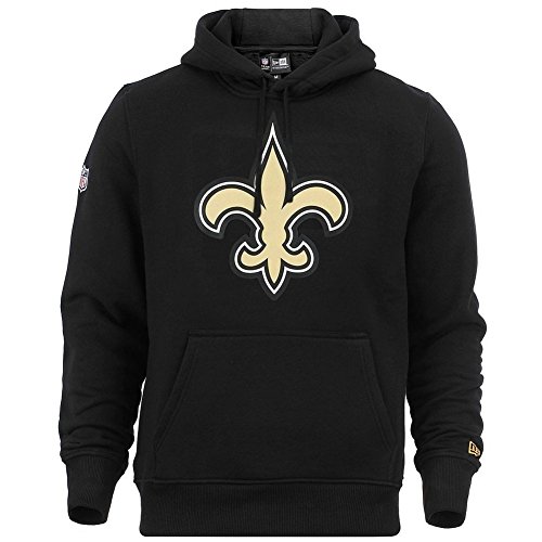 New Era - NFL New Orleans Saints Team Logo Hoodie - Schwarz Größe XL, Farbe Schwarz von New Era