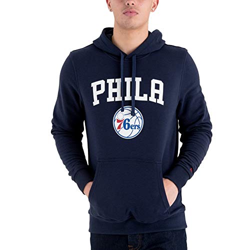 New Era - NBA Philadelphia 76ers Team Logo Hoodie - Blau Größe XL, Farbe Blau von New Era