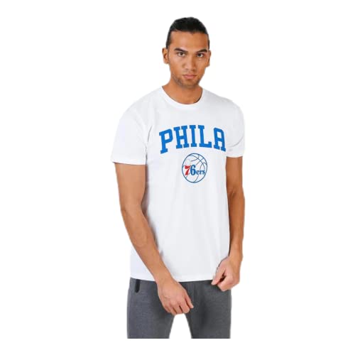New Era - NBA Philadelphia 76ers Team Logo T-Shirt - Wei§ von New Era