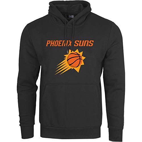 New Era - NBA Phoenix Suns Team Logo Hoodie - Schwarz Größe L, Farbe Schwarz von New Era