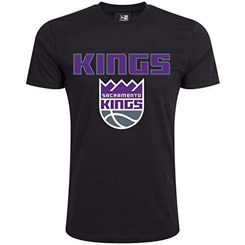 New Era - NBA Sacramento Kings Team Logo T-Shirt - Schwarz von New Era