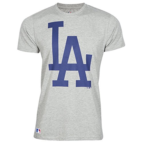 New Era Basic Shirt - MLB Los Angeles Dodgers grau - M von New Era