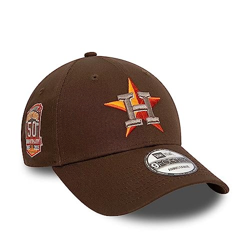 New Era Houston Astros Cap 9Forty verstellbar braun Kappe Basecap 50th Anniversary Logo - One-Size von New Era