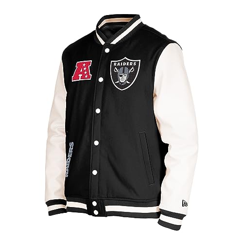 New Era Las Vegas Raiders NFL 2023 Sideline Black White Jacke - L von New Era