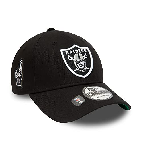 New Era Las Vegas Raiders NFL Team Side Patch Black 9Forty Adjustable Cap - One-Size von New Era