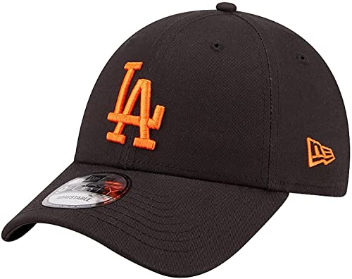 New Era Los Angeles Dodgers Black Orange MLB League Essential 9Forty Adjustable Cap - One-Size von New Era