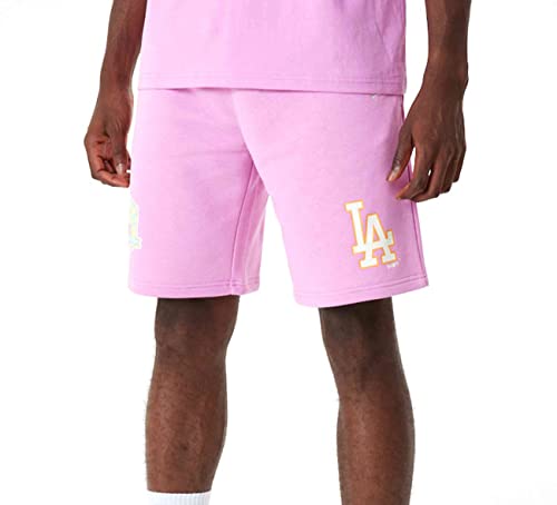 New Era - MLB Los Angeles Dodgers Pastel Shorts Farbe Pink, Größe L von New Era