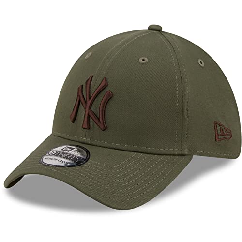 New Era - MLB New York Yankees League Essential 39Thirty Stretch Cap Farbe Grün, Größe S-M von New Era