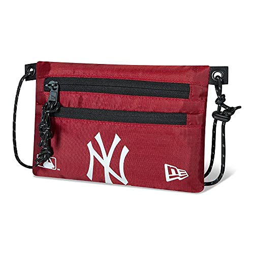 New Era MLB New York Yankees Mini Sacoche Umhängetasche dunkelrot/weiß, OS von New Era