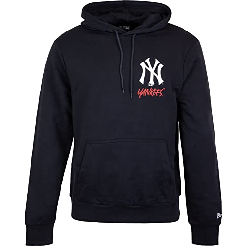 New Era MLB Team Logo NY Yankees Hoody Kapuzenpullover (Navy, M) von New Era
