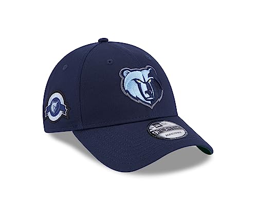 New Era Memphis Grizzlies NBA Team Side Patch Blue 9Forty Adjustable Cap - One-Size von New Era