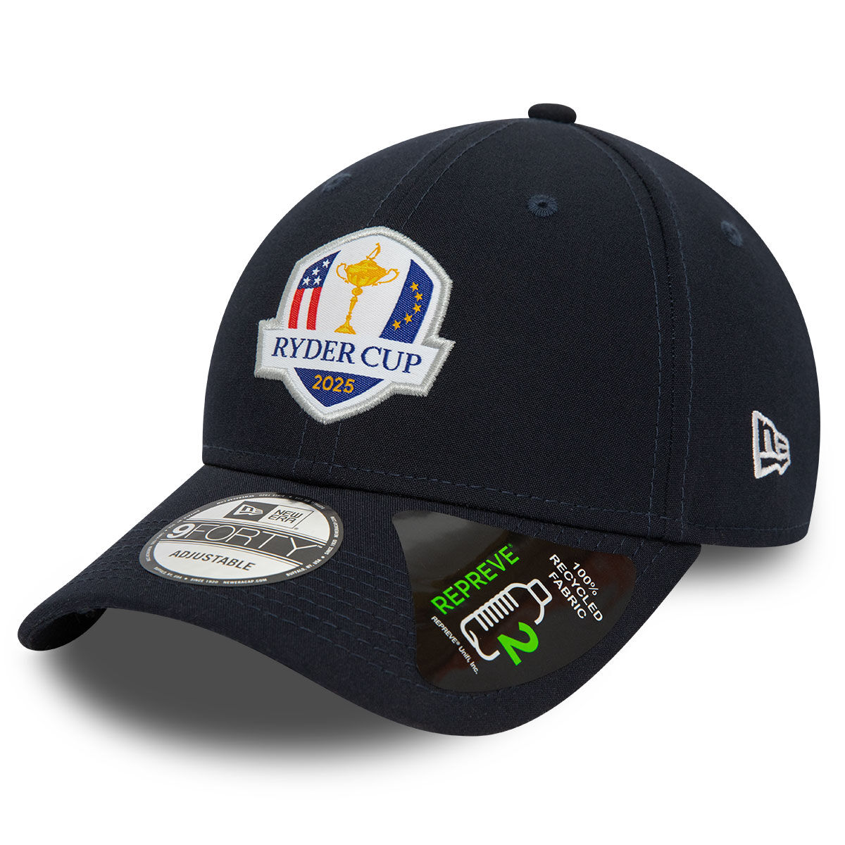 New Era Men's Repreve 9Forty Ryder Cup Golf Cap, Mens, Navy blue, One size | American Golf von New Era