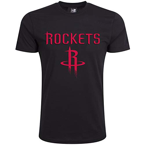 New Era - NBA Houston Rockets Team Logo T-Shirt - Schwarz von New Era