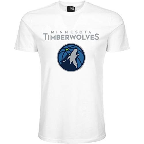 New Era Basic Shirt - NBA Minnesota Timberwolves weiß - XXL von New Era