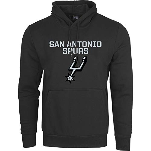 New Era - NBA San Antonio Spurs Team Logo Hoodie - Schwarz Größe L, Farbe Schwarz von New Era