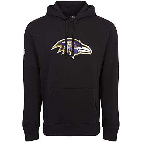 New Era - NFL Baltimore Ravens Team Logo Hoodie - Schwarz Größe XS, Farbe Schwarz von New Era