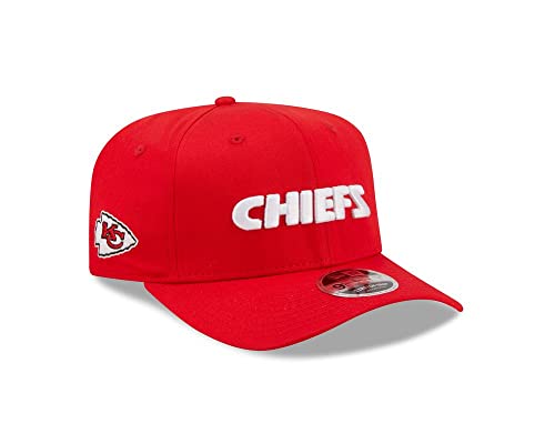 New Era - NFL Kansas City Chiefs Team Wordmark 9Fifty Stretch Snapback Cap Farbe Rot, Größe M-L von New Era