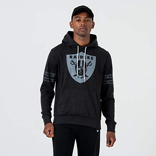 New Era NFL LAS Vegas Raiders Tonal Black Hoodie Pullover, Größe :S von New Era