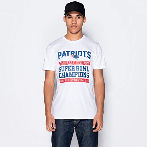 New Era Herren New England Patriots T-Shirt, White, M von New Era