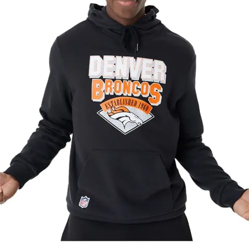 New Era NFL Team Graphic Hoody DENBRO BLKWHI Denver Broncos, MÄNNLICH Kapuzenpullover, von New Era