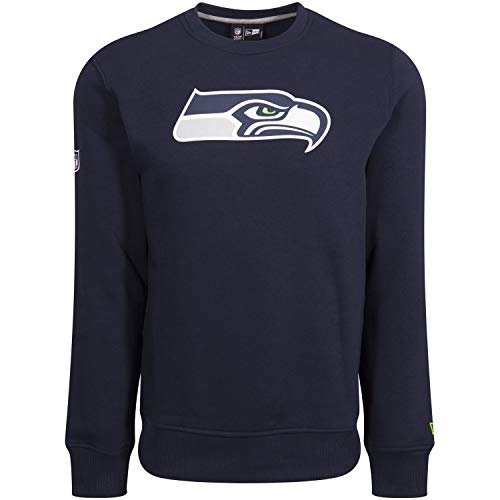 New Era - NFL Seattle Seahawks Team Logo Sweatshirt - Navy Größe L von New Era