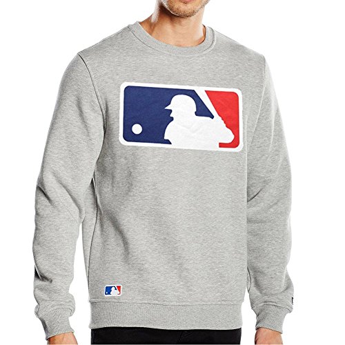 New Era Pullover - MLB Logo Baseball grau - XL von New Era