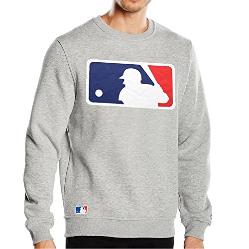 New Era Pullover - MLB Logo Baseball grau - XXL von New Era