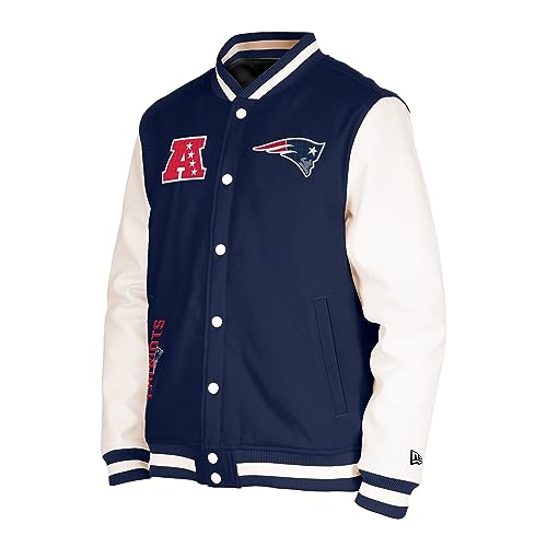 New Era New England Patriots NFL 2023 Sideline Navy White Jacke - M von New Era